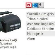 Makita BO4565 Avuç İçi Titreşim Zımpara Makinası