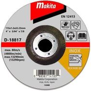 Makita D-18817 10 Adet 115x1.2 mm İnce Bombeli Flex Taş