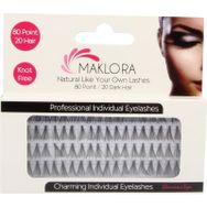 Maklora Natural Knot Free 20 Dark Hair 80'li Kısa Tekli Kirpik