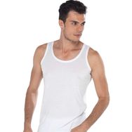 Malabadi 0082 Beyaz 2'li Paket İnce Yaz Erkek Atlet