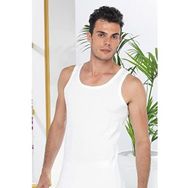 Malabadi 034 Beyaz 3'lü Paket Ribana Erkek Atlet