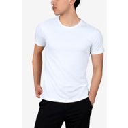 Malabadi 084 Beyaz Basic Yuvarlak Yaka İnce Modal Erkek T-shirt