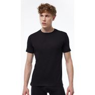 Malabadi 084 Siyah Basic Yuvarlak Yaka İnce Modal Erkek T-shirt