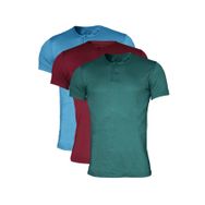 Malabadi Modal 3'lü Düğmeli Yaka İnce Erkek T-shirt