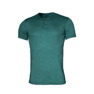 Malabadi Yaz Serinliği Yeşil Düğmeli Erkek T-Shirt