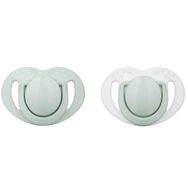 Mamajoo 12 Ay + Sterilizasyon & Saklama Kutulu Silikon Ortodontik İkili Emzik Powder Green