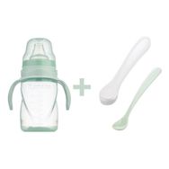 Mamajoo 270 ml Powder Green Kulplu Eğitici Bardak