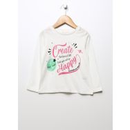 Mammaramma 22FWG-63 Baskılı Ekru Bebek T-shirt