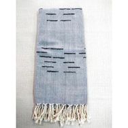 Mandaş 80x200 cm Gri Pamuklu El Dokuma Peştemal