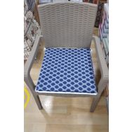 Mandaş Komutan Zincir Desen Larcivat 42x42x5 cm Tek Alt Sandalye Minderi