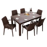 Mandella Elit Rattan 90x150 cm Takımı Nirvana Koltuk Masa Masa Takımı