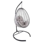 Mandella Royal Tek Kişilik Rattan Hamak Salıncak + Antrasit Minder