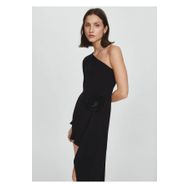 Mango Woman Maksi çiçekli asimetrik elbise