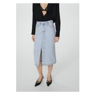 Mango Woman Midi denim etek