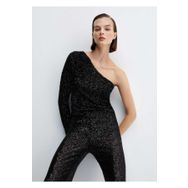 Mango Woman Payetli Asimetrik Bluz