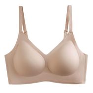 MaNMaNing Bralette Bej Ultra Konfor Balenli Dikişsiz Kadın Hamile Sütyen