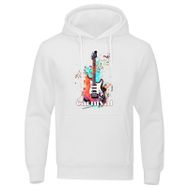 MaNMaNing Cosplay Beyaz Karnaval Baskılı Uzun Kollu Erkek Sweatshirt