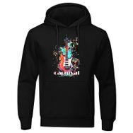 MaNMaNing Cosplay Siyah Karnaval Baskılı Uzun Kollu Erkek Sweatshirt
