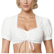 MaNMaNing Dirndl MM9390 Bej Yuvarlak Yaka Kadın Bluz