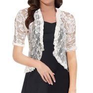 MaNMaNing Dirndlbluse Oktoberfest MM9181 Beyaz Yarım Kollu Dantelli Şık Geleneksel Kadın Bluz