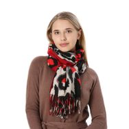 MaNMaNing Ekose Red-6 Yumuşak Günlük Kadın Şal