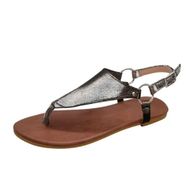 MaNMaNing Flip Flop Düz Moda Rahat Tokalı Hafif Bronz Kadın Sandalet
