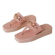 MaNMaNing Flip Flop Moda Yaz Rahat Geniş Fit Pinguin Gri Kadın Sandalet