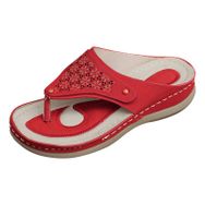 MaNMaNing Flip Flop Thcik Rahat Yumuşak Alt Taban Kırmızı Kadın Sandalet