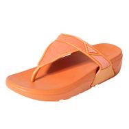 MaNMaNing Gladyatör Flip Flop Düz Rahat Yürüyüş Turuncu Kadın Sandalet