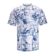 MaNMaNing Hipster Hip Hop Açık Mavi Kısa Kollu Baskılı Erkek T-shirt