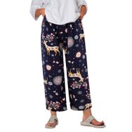 MaNMaNing Lacivert Baskılı Hamile Pijama Altı