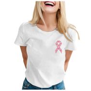 MaNMaNing MIT702-M1376 Beyaz Baskılı Kısa Kollu Kadın T-shirt