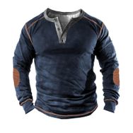 MaNMaNing Vintage Retro Lacivert Bisiklet Yaka İnce Uzun Kollu Erkek Kazak