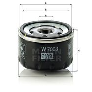 Mann W7003 Yağ Filtresi