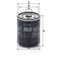 Mann W7037 Yağ Filtresi