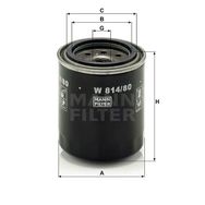 Mann W814/80 Yağ Filtresi