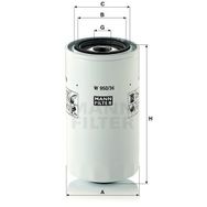 Mann W950/36 Yağ Filtresi