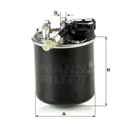 Mann WK820/17 Yakıt Filtresi