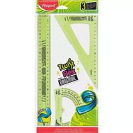 Maped 30 cm Yeşil Twist'n Flex Esnek Cetvel Gönye Seti