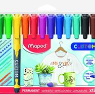 Maped 512511 Permanent Marker İnce Uçlu 12'li Kalem