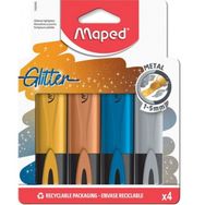 Maped 7412000 Glitter 4'lü Fosforlu Kalem