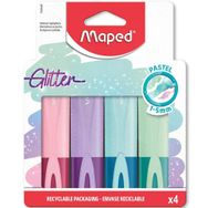 Maped 742046 4'lü Simli Pastel Fosforlu Kalem