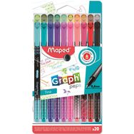 Maped 749051 OFfis ve Kırtasiye Desenli Fineliner Keçeli Kalem