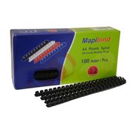 Mapibind 12 mm Siyah 100'lü Plastik Spiral