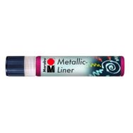 Marabu Metallic Liner Boyutlu No 732 Metalik Kırmızı 25 ml Boncuk Boyası