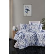 Marble Çift Kişilik 4 Parça 200x220 Mavi Nevresim Takımı