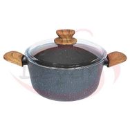 Marble Leydi Natura 24 cm Granit Derin Tencere