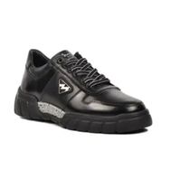 Marcomen 152-19503 Siyah Hakiki Deri Erkek Sneaker Ayakkabı
