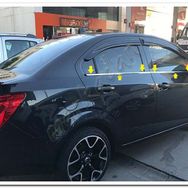 Markadan Chevrolet Aveo Sedan 2012 Sonrası 4 Parça Paslanmaz Çelik Cam Çıtası