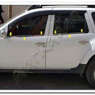 Markadan Dacia Duster 2010-2017 4 Parça Paslanmaz Çelik Cam Çıtası